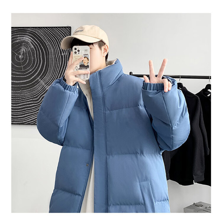 18岁男孩子服1男孩冬季14加厚外套17青少年潮牌18学生大童 深灰色 2xl