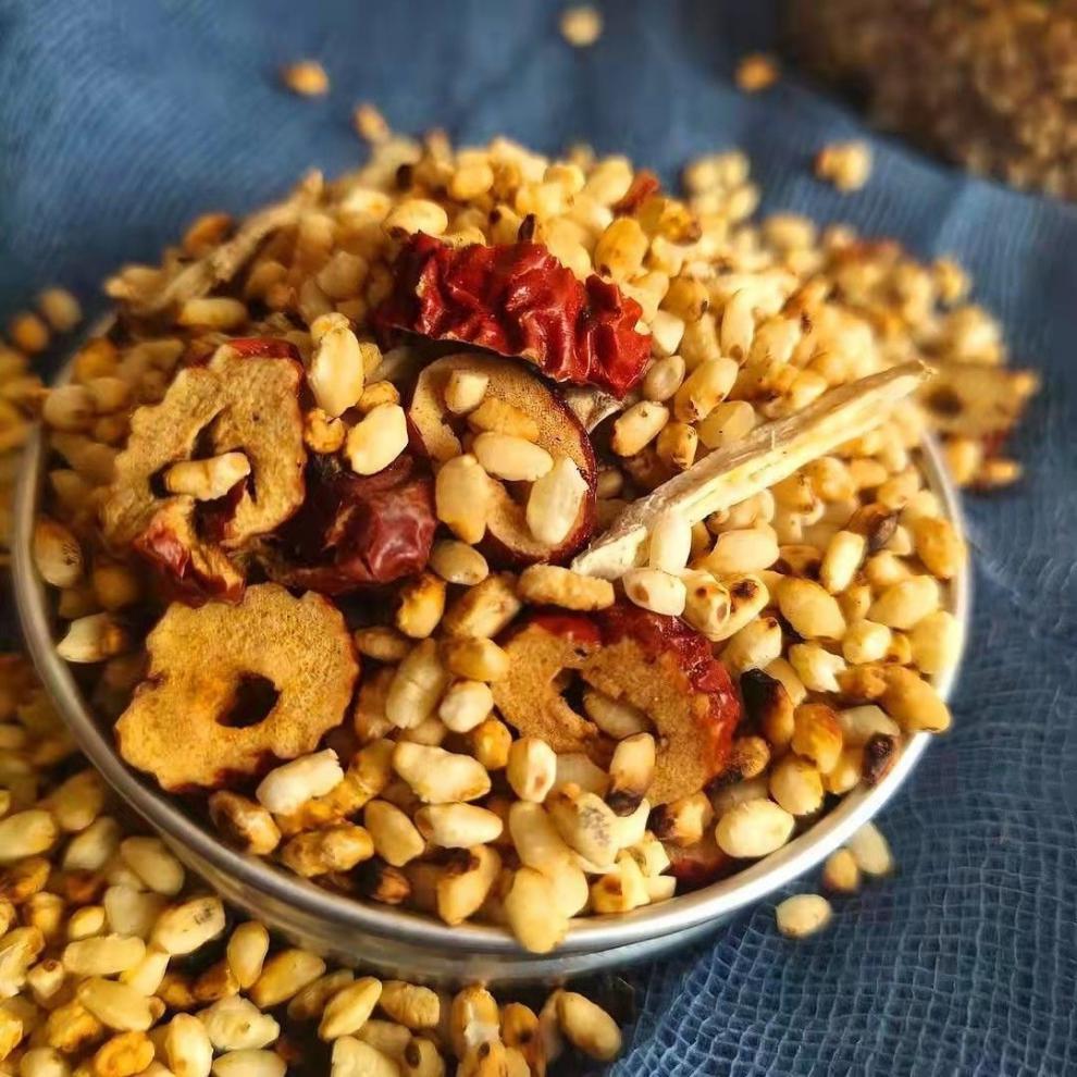 姜米茶焦米泡水姜丝炒制吸油茶炒米红枣组合茶 251克特级姜米茶【图片