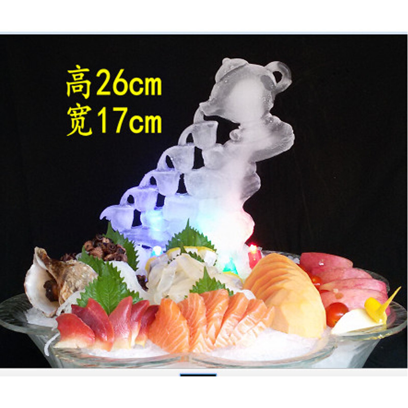 酒店厨房用品冰雕模具立体单面刺身冰模硅胶大型刺身盐雕模具创意餐具