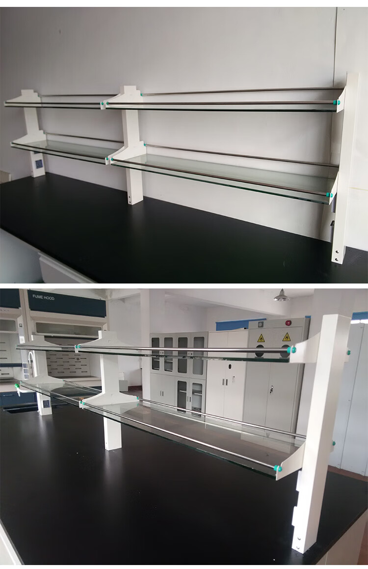 高玛实验室铝玻钢玻试剂架pp置物架全钢放置架全木台上器皿架 全钢