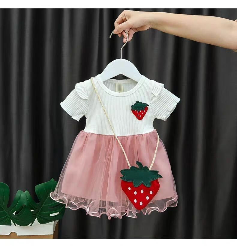 现货速发儿童裙子夏季幼儿衣服洋气女婴儿公主裙小可爱01岁3女童