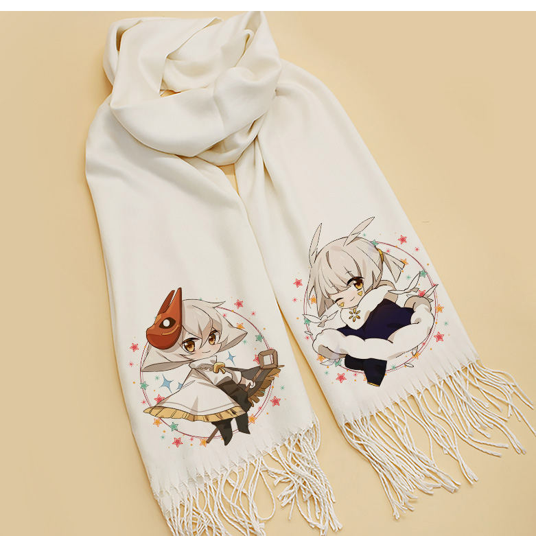 光遇周边sky光遇围巾动漫周边学生围脖白鸟平菇龙骨卡卡西狮子喵口三