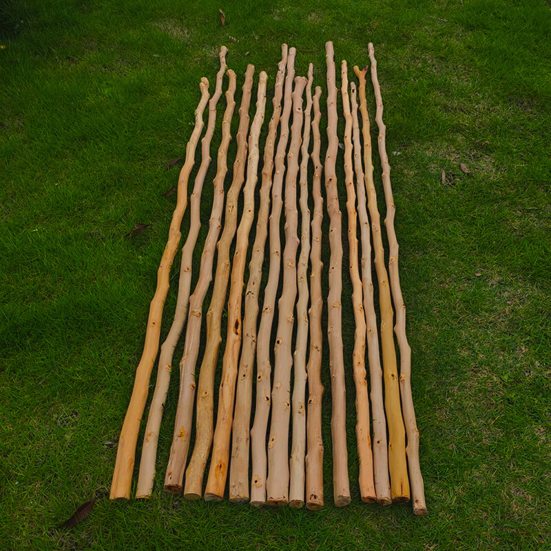 野生酸枣木棍实木直拐杖户外登山手杖武术棍棒车载防身棍陀螺鞭杆16米