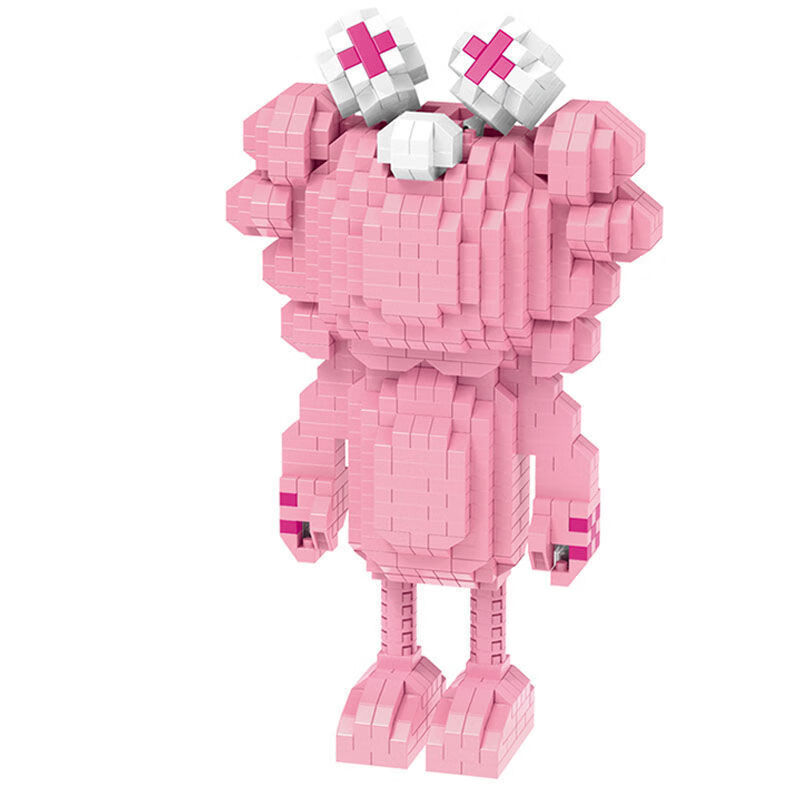 kaws潮牌芝麻街小颗粒拼装积木玩具 成年人高难度拼图立体3d模型6 xz