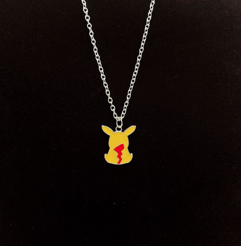 皮卡丘宝可梦项链土酷蹦迪毛衣链卡通日式学生可爱男女链子吊坠梦丝恋