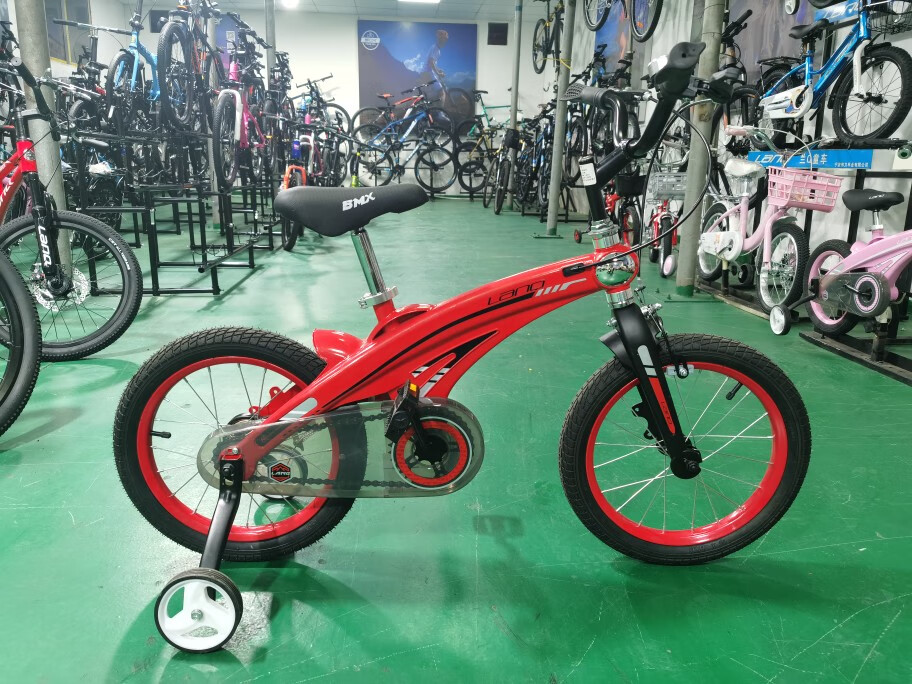 儿童辅助轮自行车2022新款兰q镁合金自行车儿童男孩女孩357岁小学生