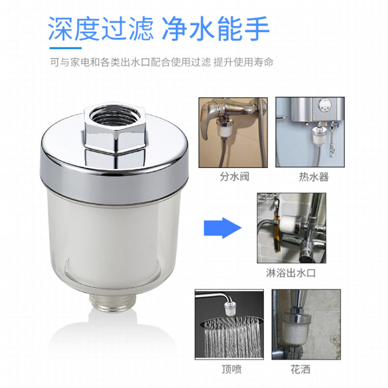 洗衣机热水器前置过滤器家用直饮水龙头花洒除余氯pp棉滤芯过滤器滤芯