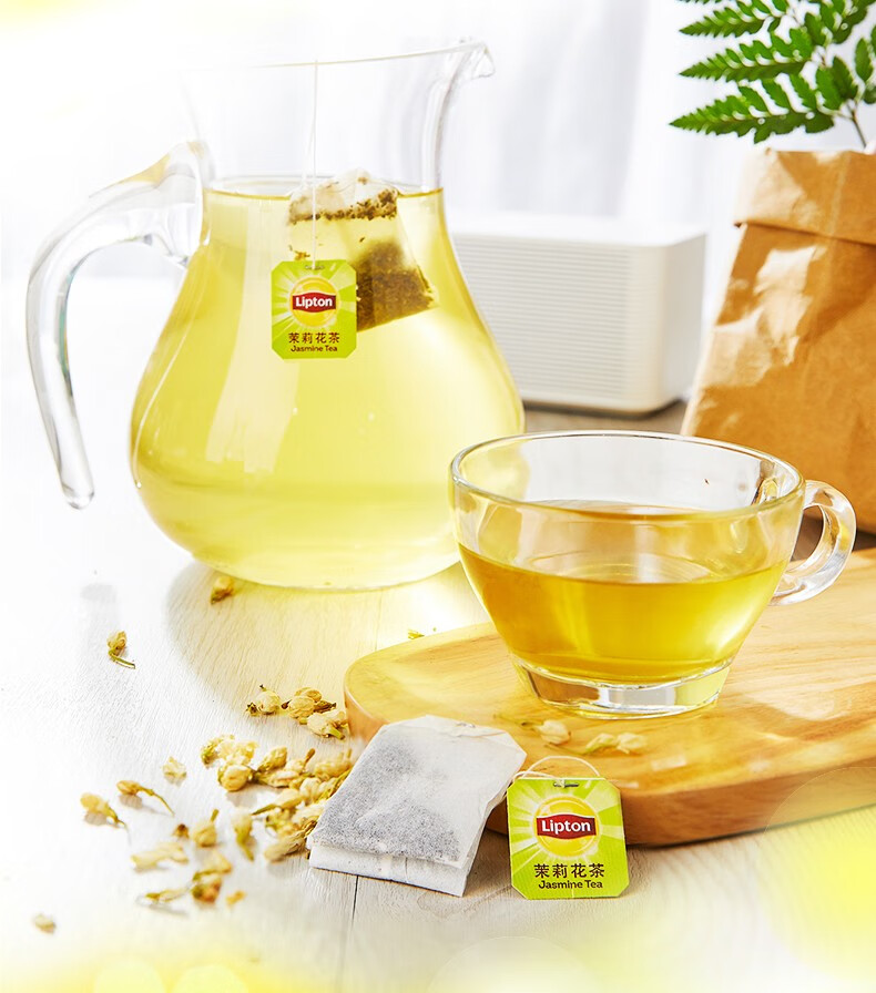 lipton立顿茉莉花茶包浓香袋泡茶冲泡花草茶叶办公室25包/50g盒装 50g