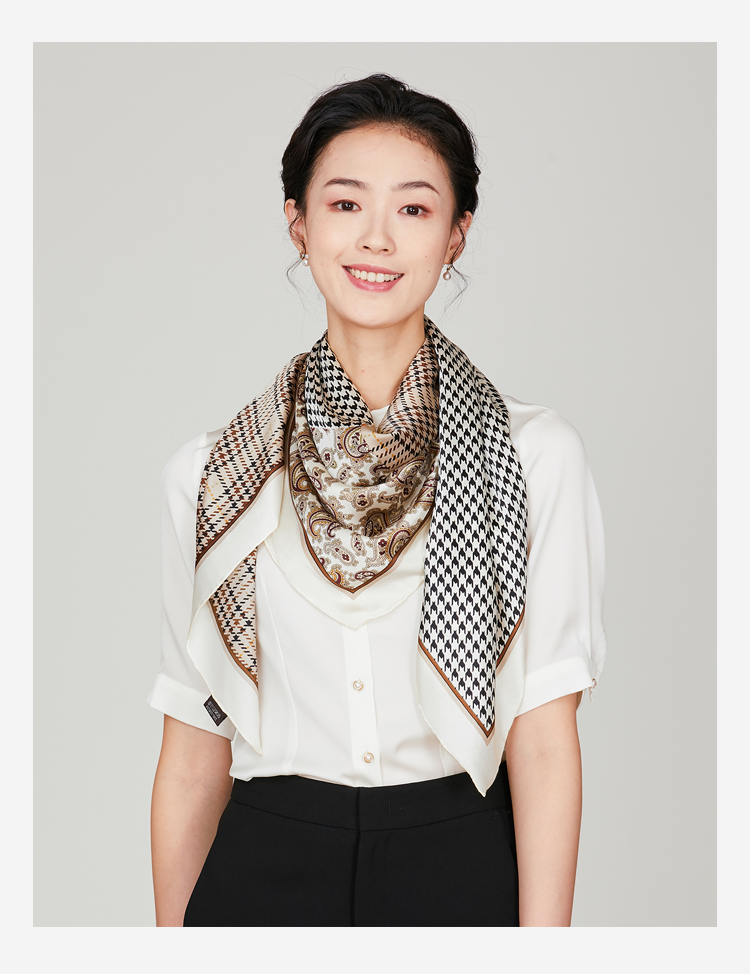 丝帛瑞尔大方巾丝巾女士四季通用款真丝缎面围巾礼盒装送妈妈外搭披肩