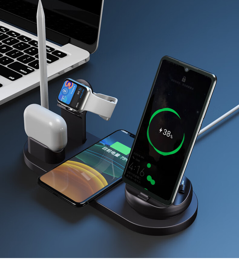 苹果11无线充电器iwatch手表airpods底座iphone11手机apple耳机快充