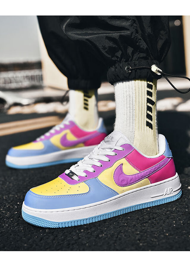 【官方旗舰】af1空军一号变色龙男鞋热感应莆田鞋纯原低帮休闲板鞋女