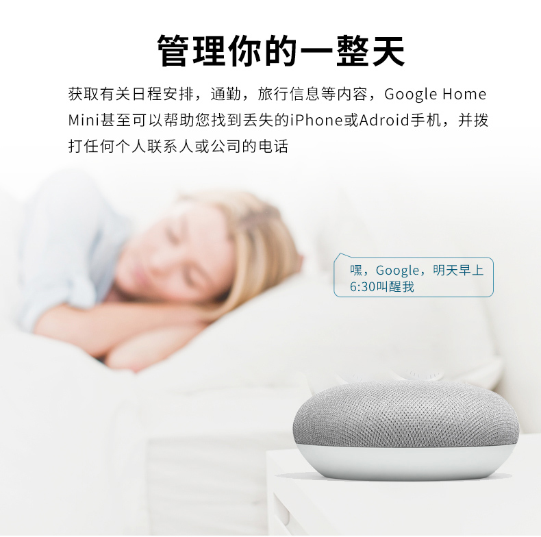 谷歌 Google Home Nest Mini 智能家居谷歌助理语音助手声控智能音响粉笔灰色促 图片价格品牌报价 京东