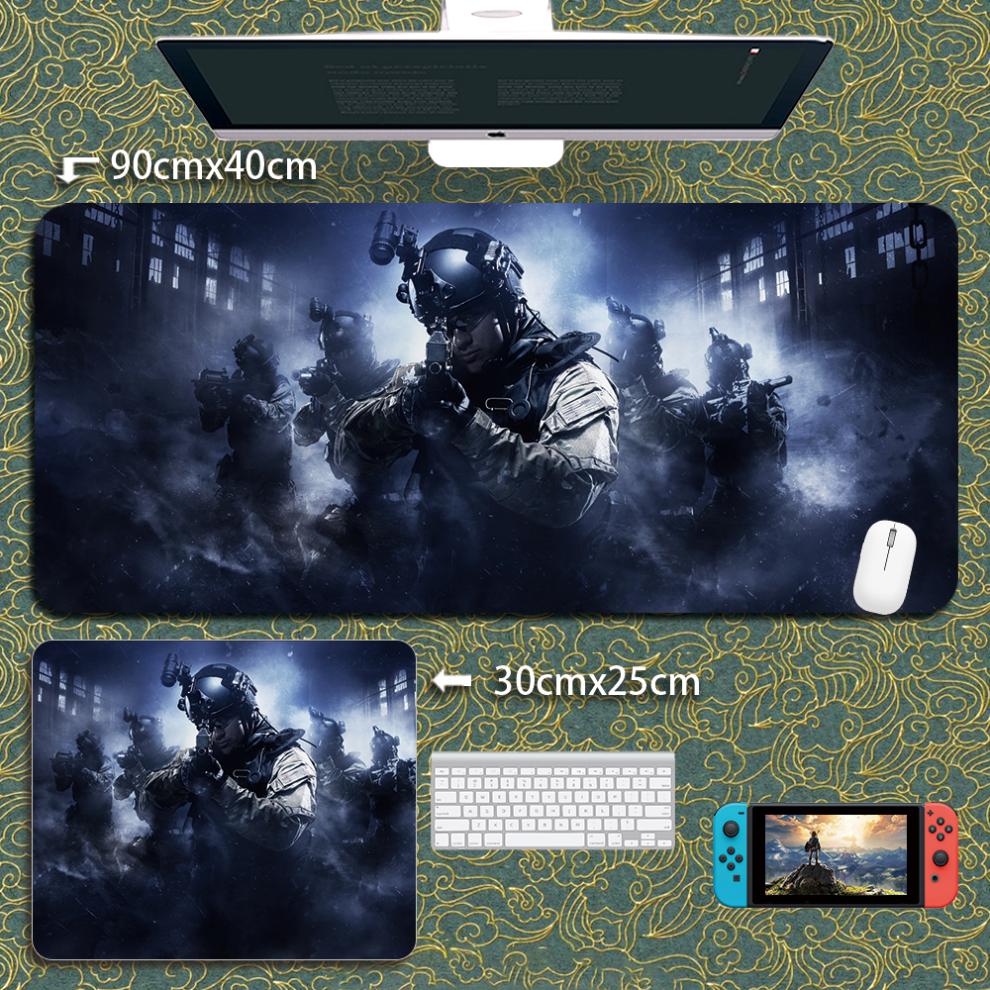 【官方精品】高档联名款cs go鼠标垫反恐精英超大号锁边fps电竞电脑桌