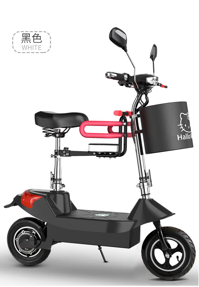 迷你电动车小型女士折叠代步车成人滑板车小海豚电瓶车上班神器所有