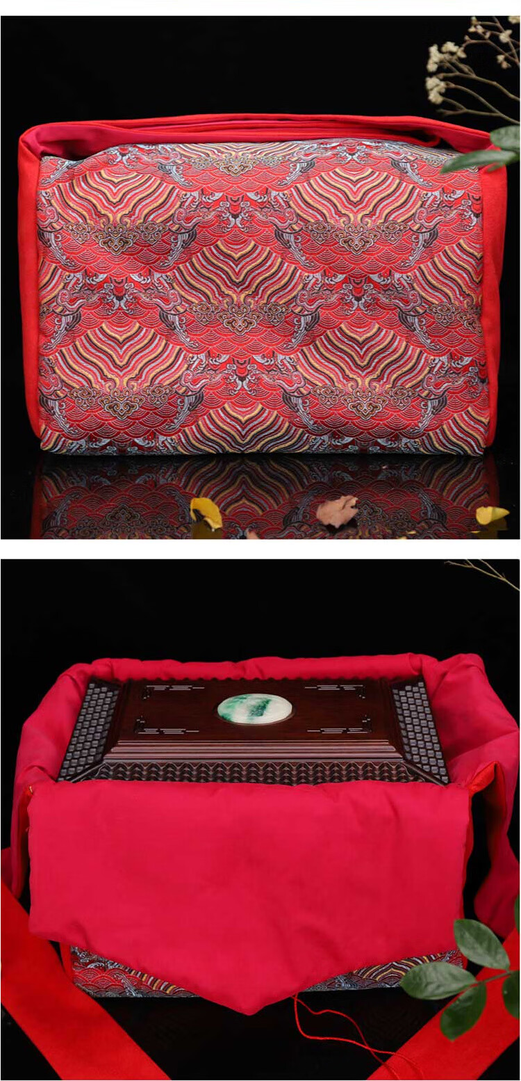 装骨灰盒袋子 时光骨灰盒包骨灰坛盖布刺绣云锦绣花包袋防摔防滑包