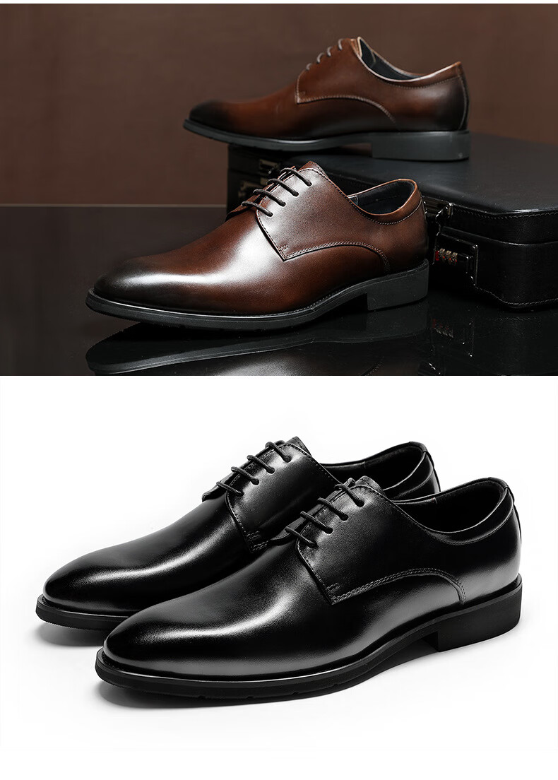良式轻奢品牌皮鞋男高端手工男鞋英伦绅士婚鞋休闲商务正装鞋 gf-821