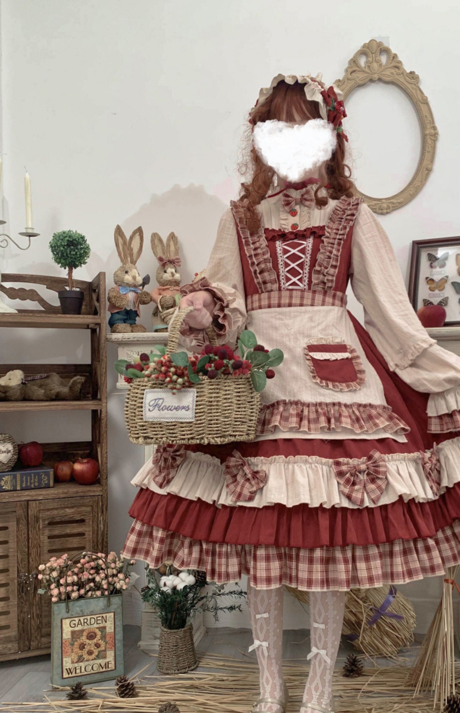 洛丽塔裙子成人洛丽塔ita裙轻lo裙日常浆果少女白雪姬小红帽森林小