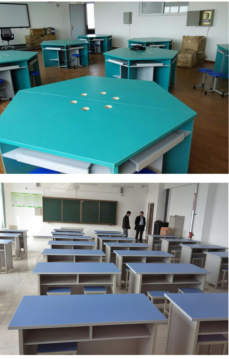 小米(mi)生态米家通用六角桌六边形定制学校六边形桌子科学探究桌彩色