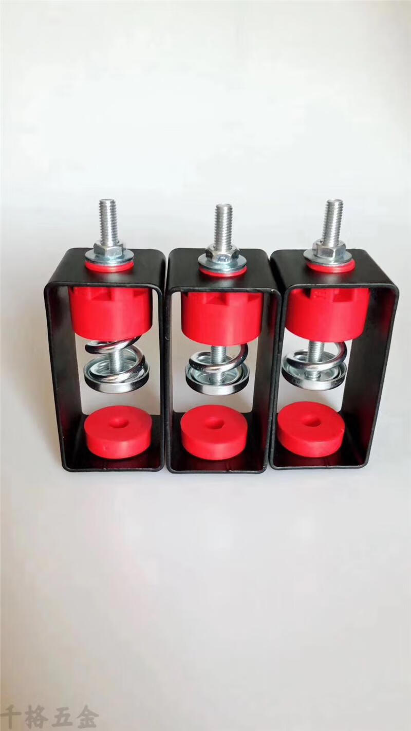 墙面天花吊顶减震器吊杆丝杆硅胶隔音胶酒吧ktv隔音弹簧u型减振器天花