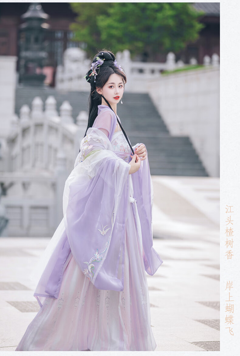 全套汉服女 小葡萄原创唐制汉服女诃子裙复原飘逸古风夏款中国风古装