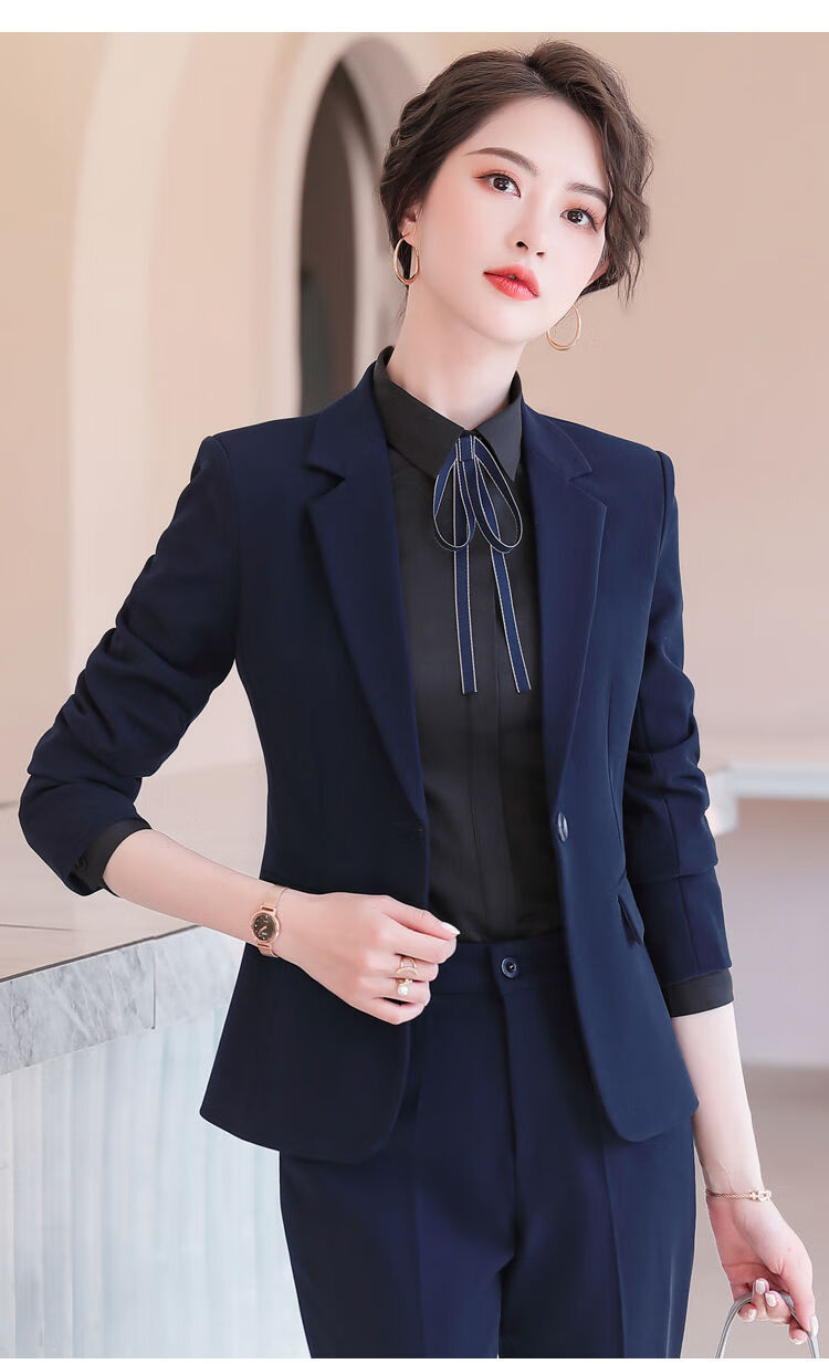 精选2022西装职业装女装套装时尚商务正装女西服大学生面试工作服乐迪