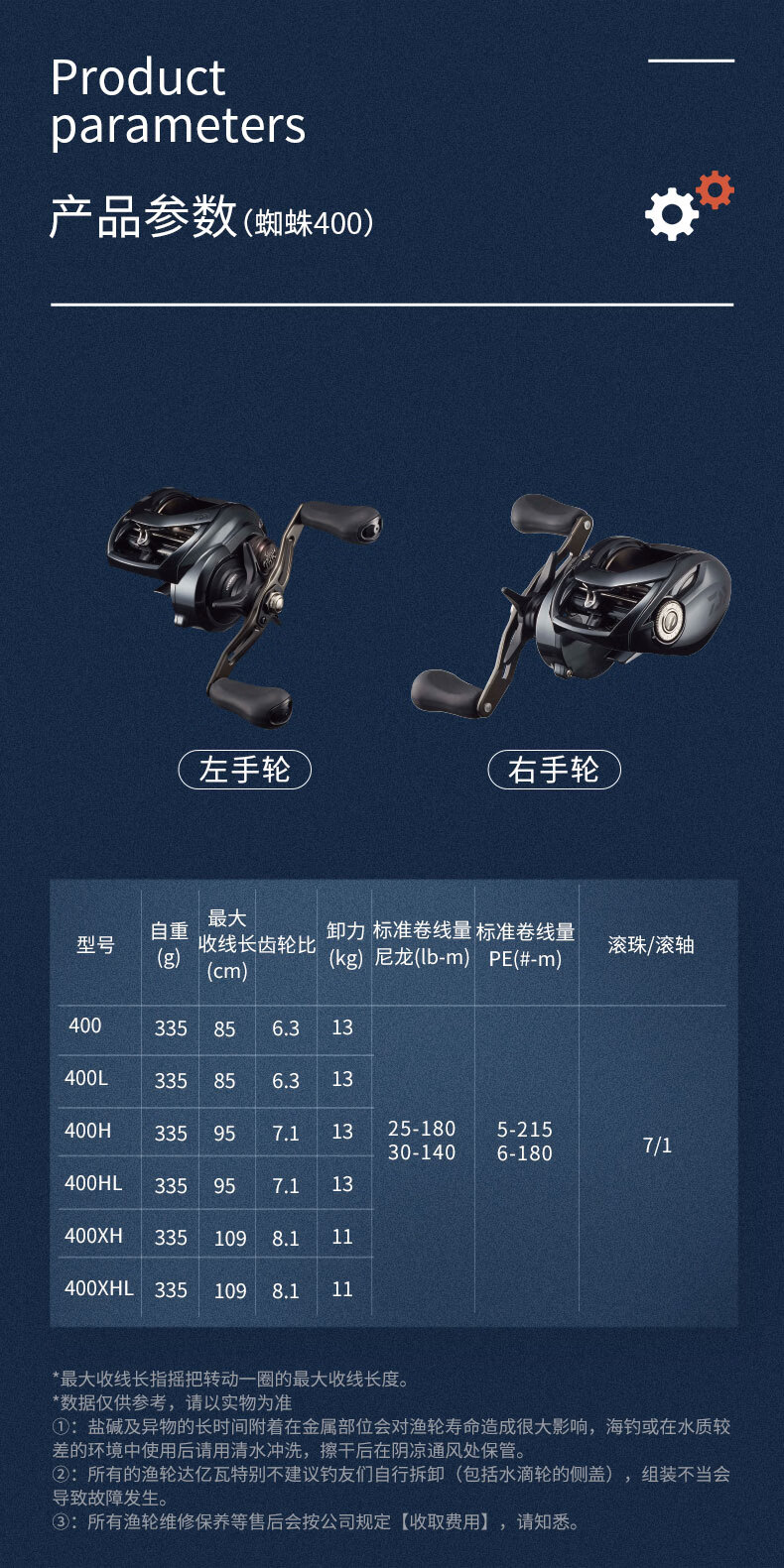 品界鱼线轮22tatula100300400小蜘蛛巨物蜘蛛水滴轮路亚轮品界巨物