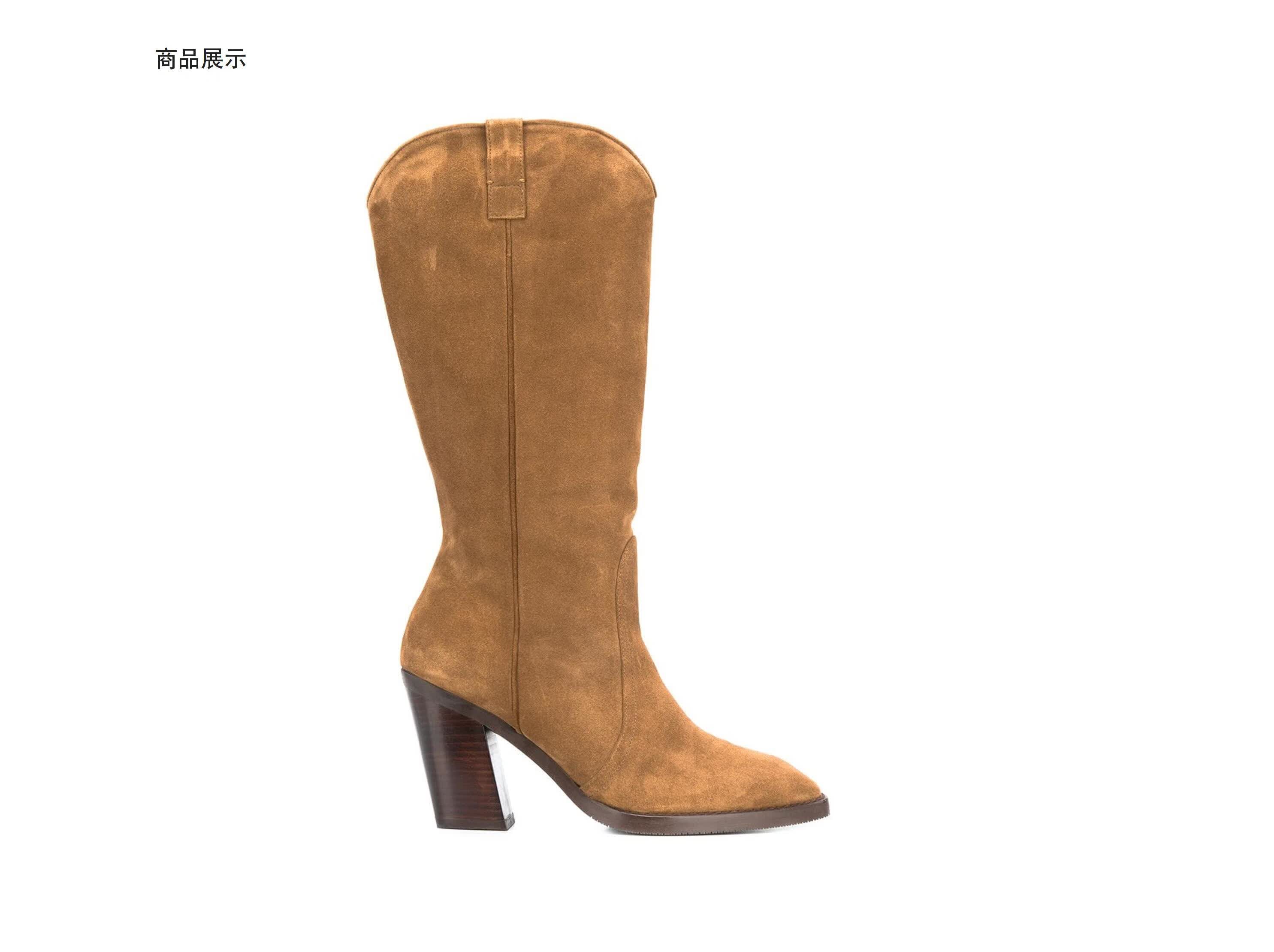 stuart weitzman 女士cheska中筒靴 褐色 eu40【图片 价格 品牌 报价