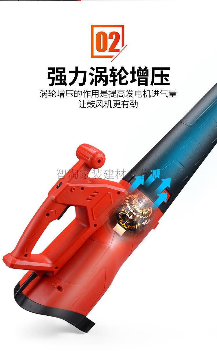 手提式大功率吹风机工业用强力除尘风机吹尘枪暴风机吹落叶鼓风机
