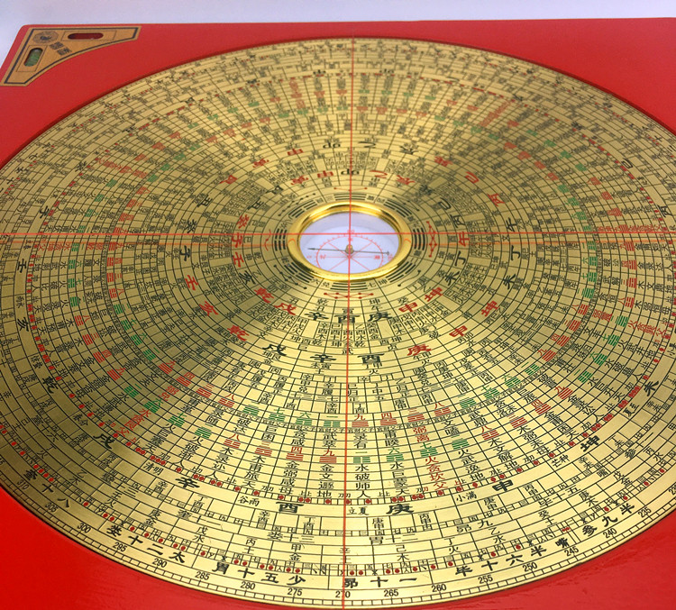 专业10寸一尺36层三元三合综合罗盘风水罗经仪高精度纯铜指南针风水盘