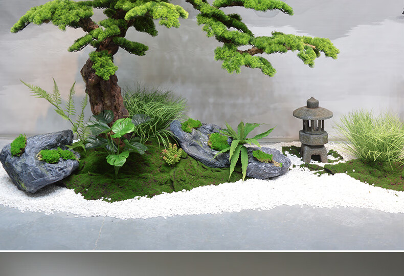 仿真树 装饰仿真松树楼梯下搭配造景迎客松玄关庭院大型装饰植物