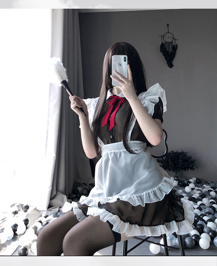 百花天使女仆装性感激情日系cos可爱制服诱惑床上lolita裙私房内衣