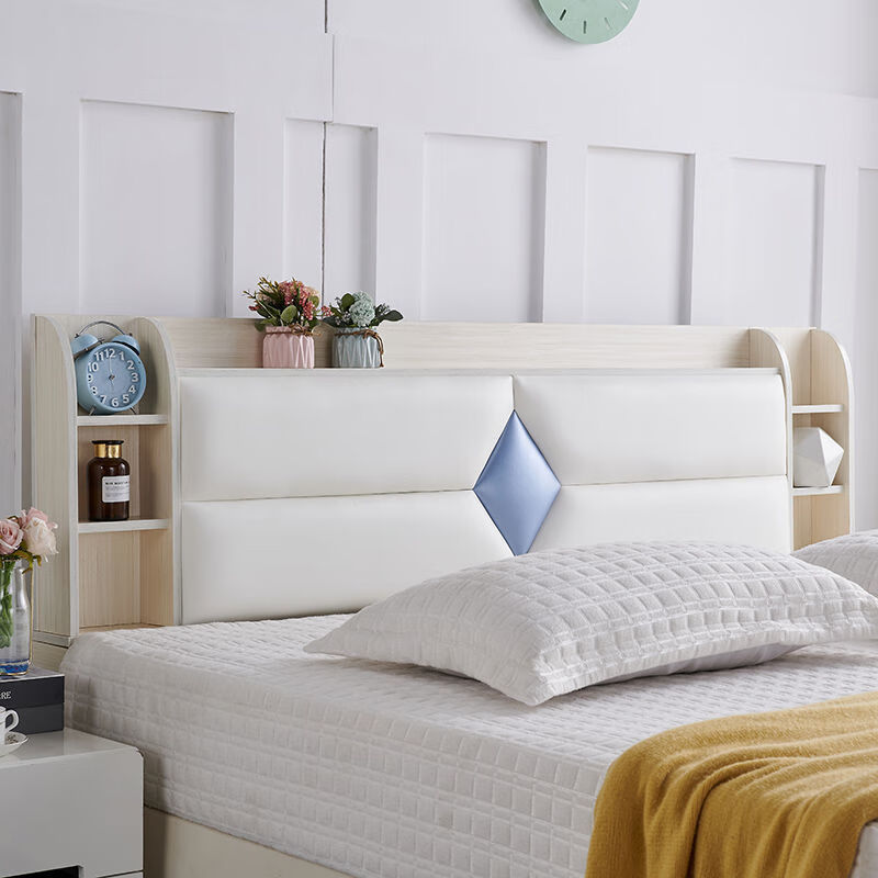 床头科技布新款软包靠背单买现代1518米2米床头板轻奢双人落地8810