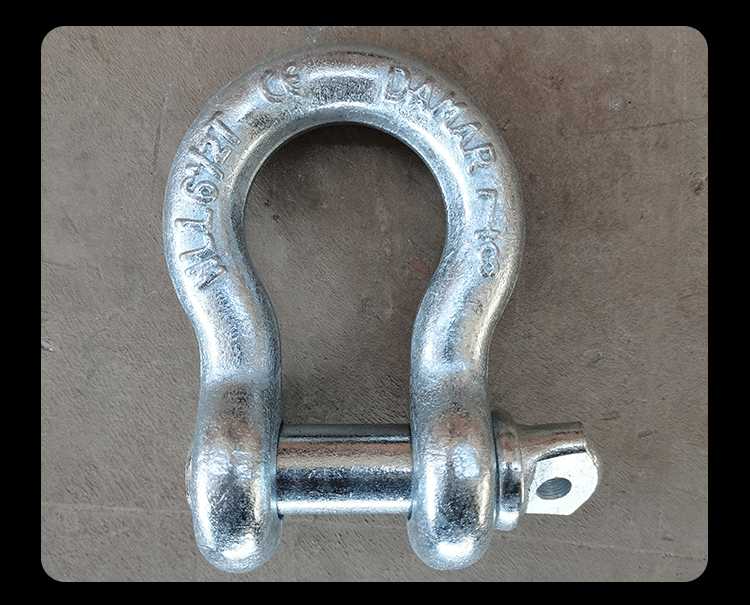弓形卸扣国标重型起重吊钩吊装工具u型镀锌卸扣吊环卡环马蹄卡扣 直型