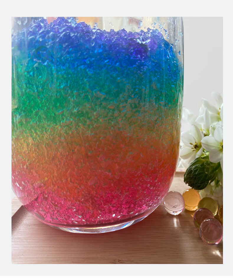 海绵宝宝泡大珠水精灵水宝宝水培珠吸水珠养花水泡珠水晶球 橙色(一包