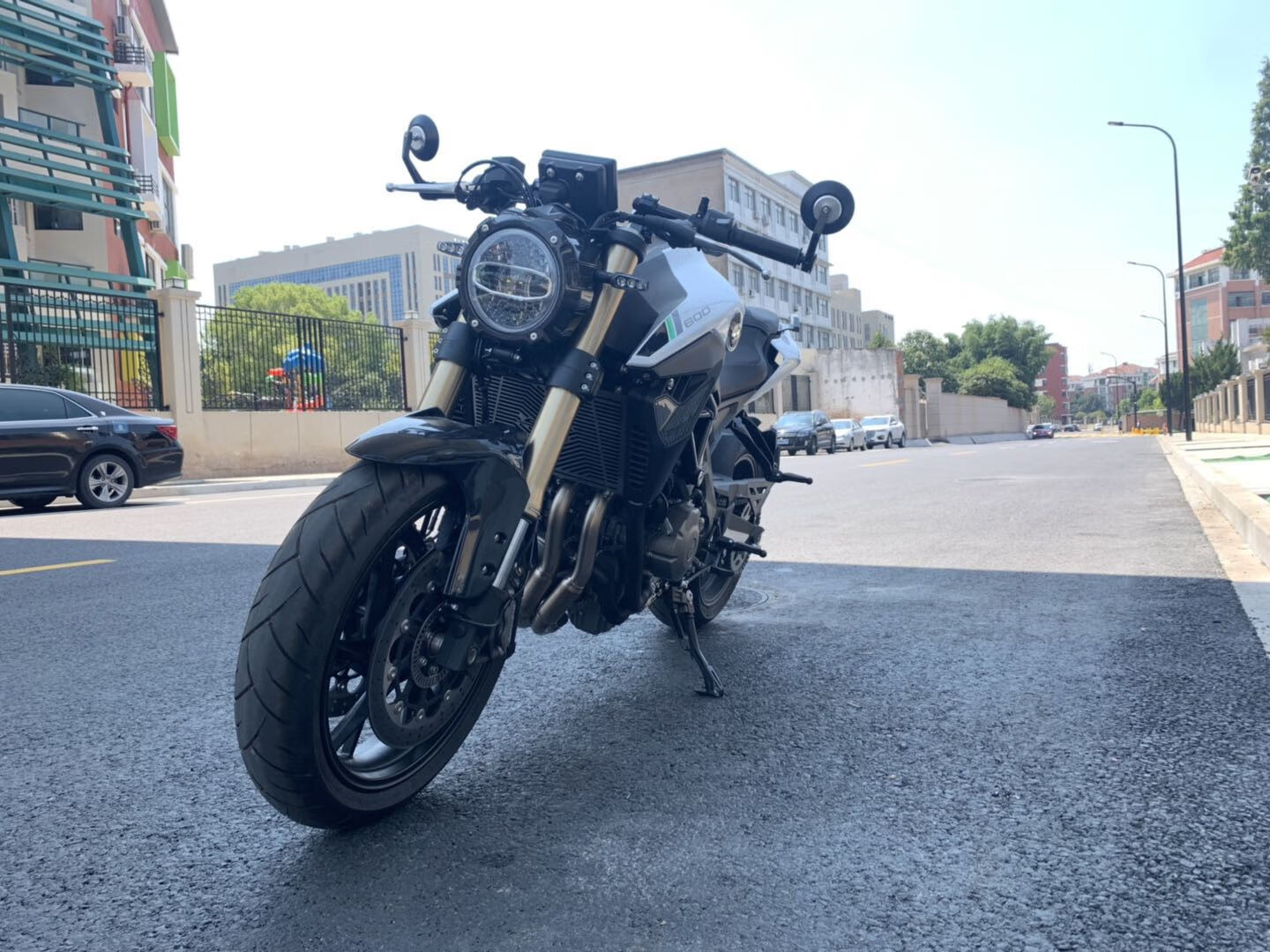 20-21年新款改装适用贝纳利黄龙600钱江追600改装复古套件分离手把