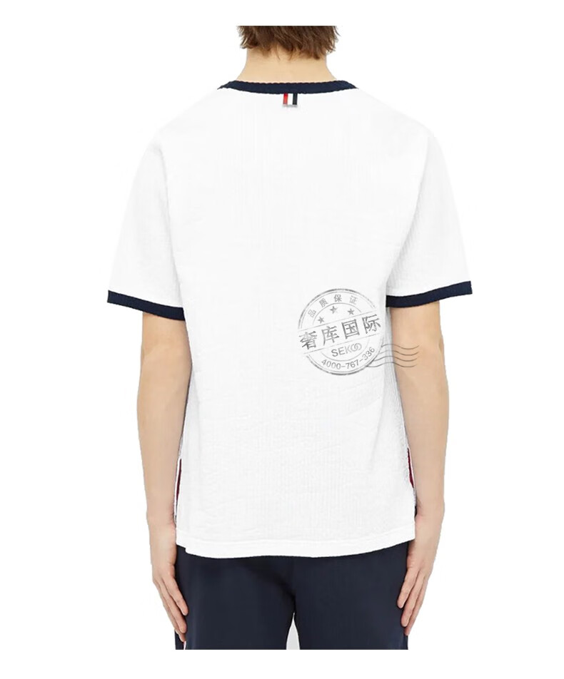 thom browne汤姆布朗男装圆领短袖t恤mjs109a 1732 415海军蓝 3【图片