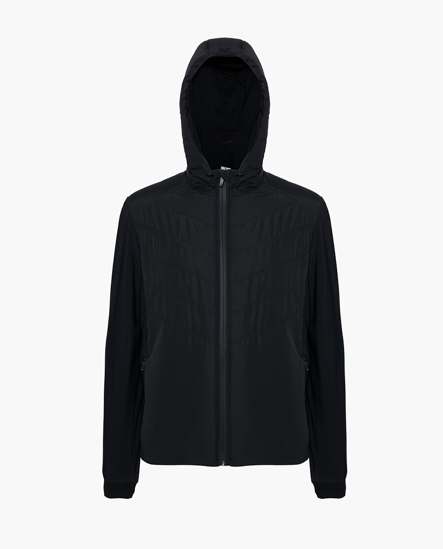 爱慕先生外套男士20aw酷感运动拉链长袖外套ns62d961 黑色 185