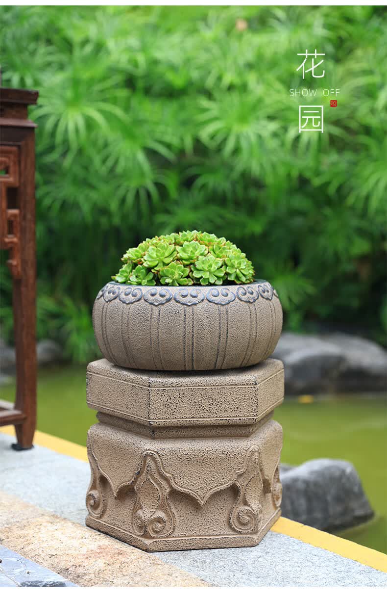 汉韵堂园林景观装饰摆件户外庭院景观植物角布置花园造景中式布景f040