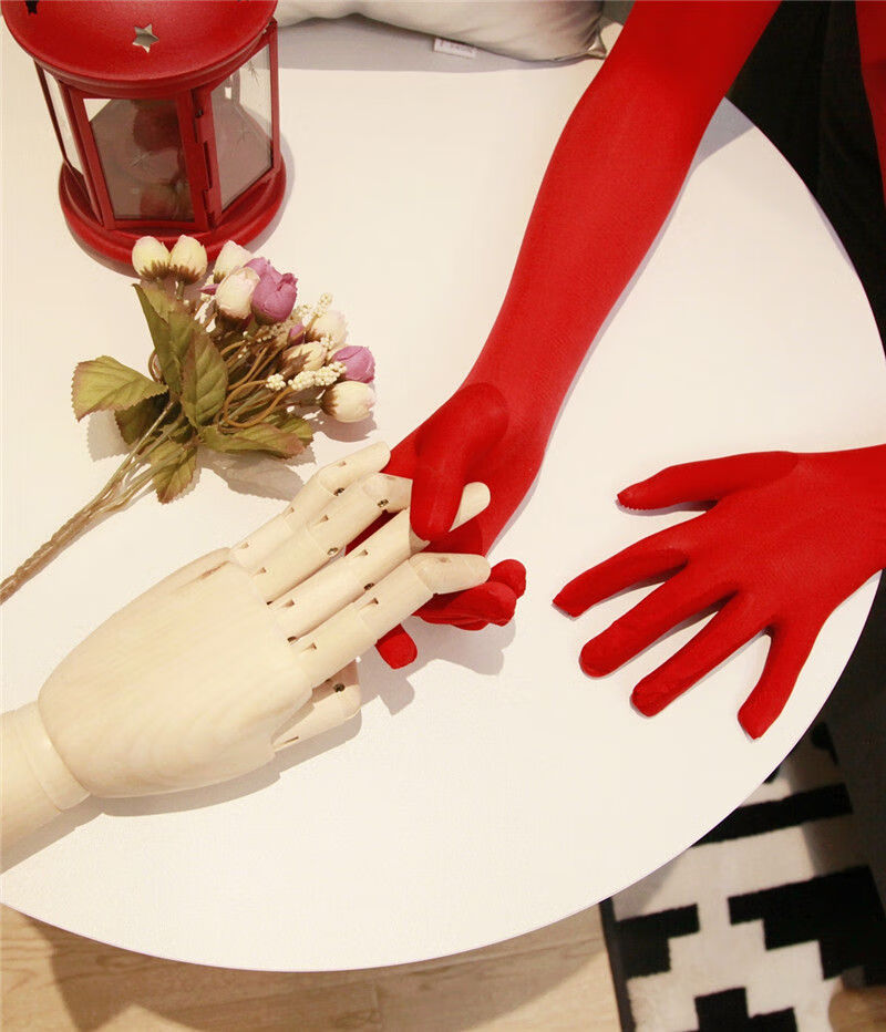 912针超油亮透明8d神裤材质包头五指连身袜连体丝袜全身性感丝袜 红色