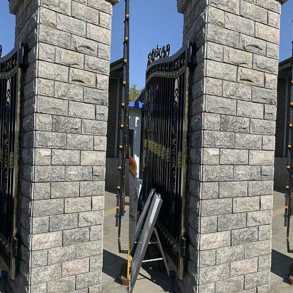 天然石材蘑菇石外墙砖文化石电视背景墙墙垛柱子围墙别墅瓷砖墙砖 10*