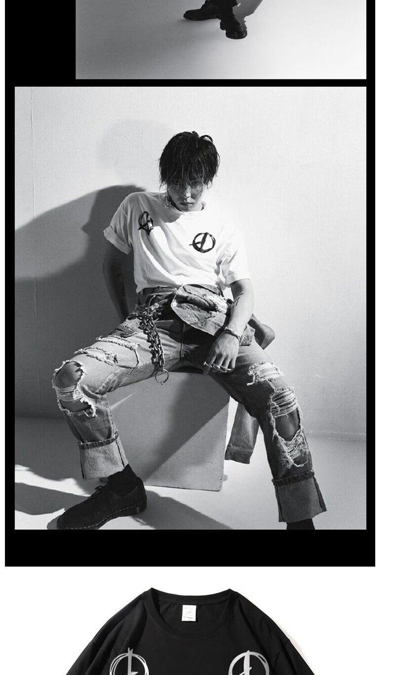 樱璇insins潮流bigbang权志龙gd同款t恤男女夏季pmo反战短袖宽松上衣