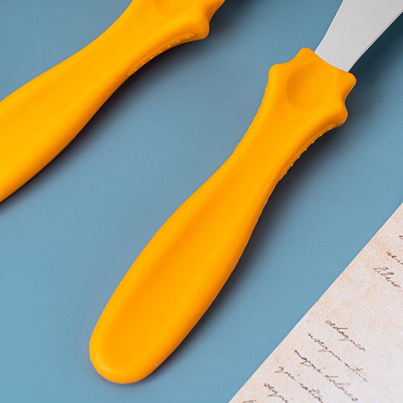 烘焙小工具不锈钢小抹刀三件套奶油蛋糕裱花翻糖调色专用抹平刮刀烘焙