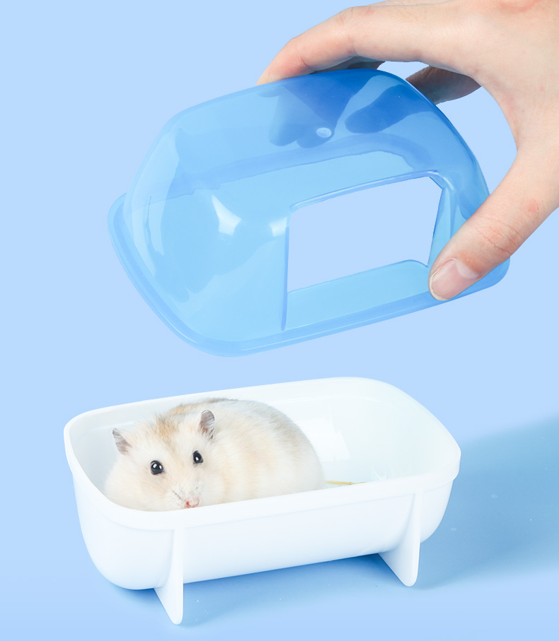 仓鼠浴室用品大号洗澡浴沙盆小厕所两用金丝熊浴房套装齐全 小号浴室