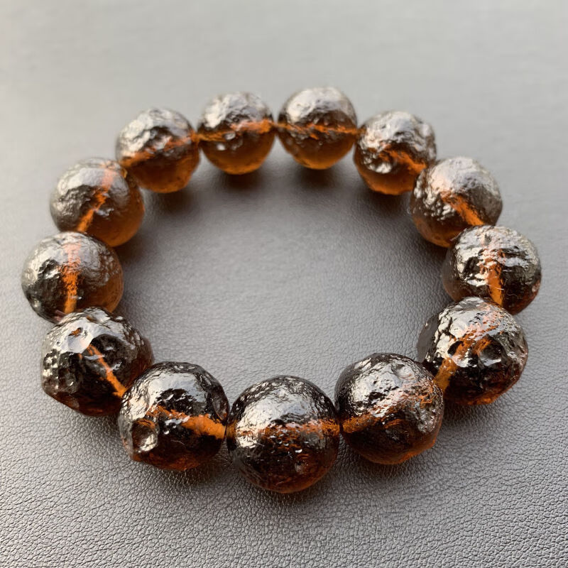 正品美国亚利桑那天狼星陨石手链手串捷克陨石玻璃陨石挂坠吊坠1011mm