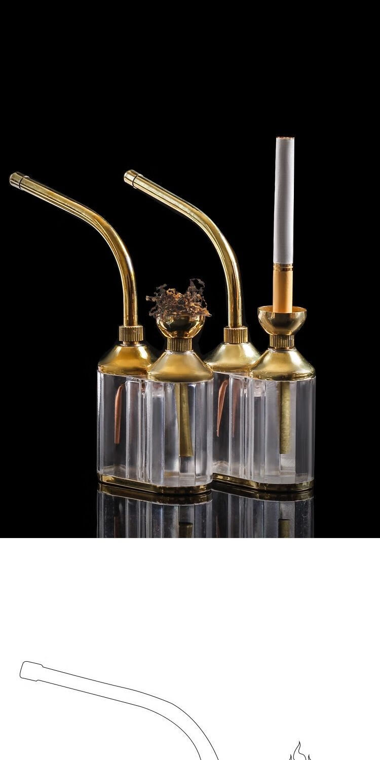 水烟壶烟丝烟袋过滤烟嘴水烟筒全套男士贾思德贾思德两用128水烟斗