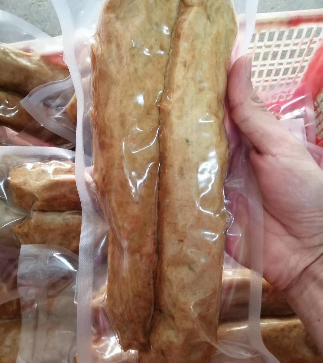 广东潮汕惠来特产手工猪肉卷 土猪肉制作 广章肉卷肉饼两条装(约450克