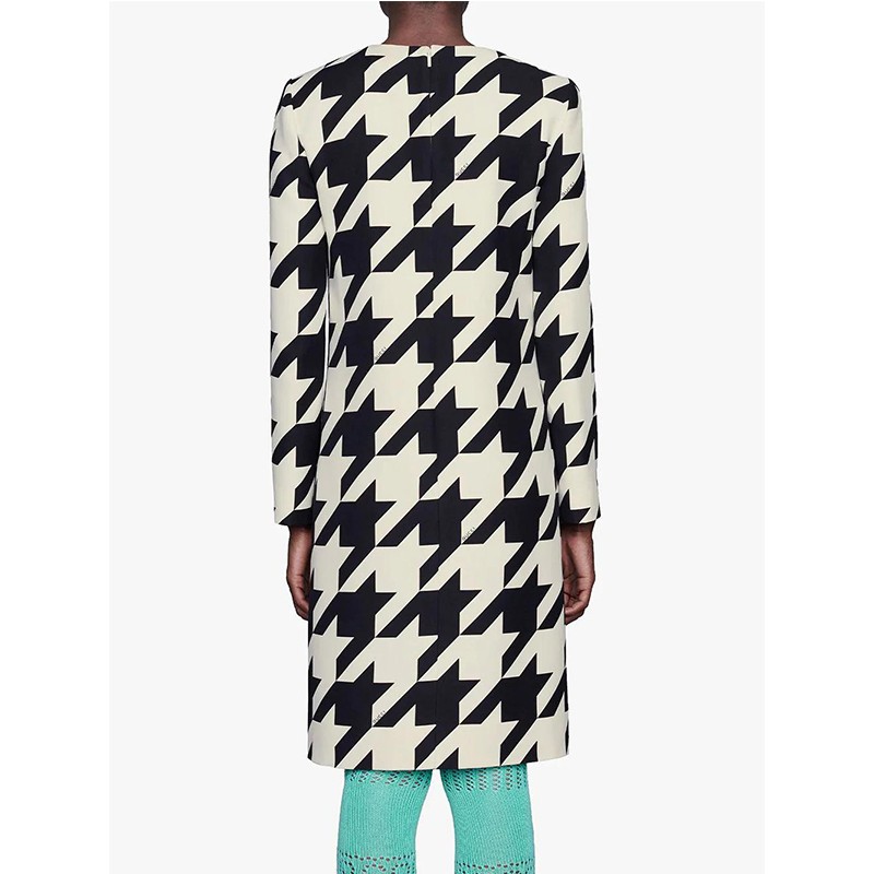 古驰(gucci)女款 千鸟格纹连衣裙 627421zaexb 36【图片 价格 品牌