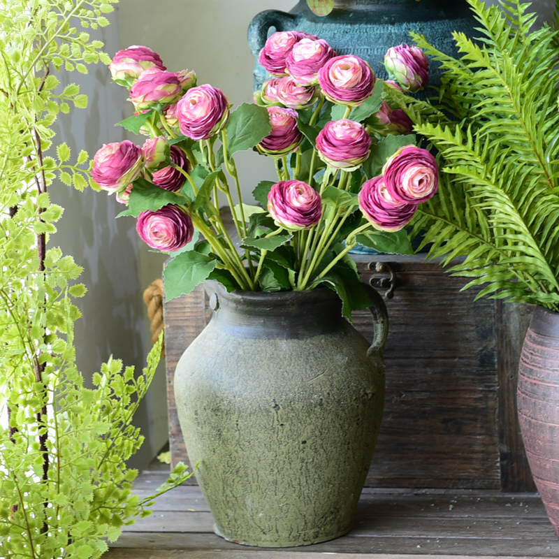 复古陶罐花盆养花坛子多肉花器花瓶手工艺仿古陶瓷橱窗摆件客厅摆设 1