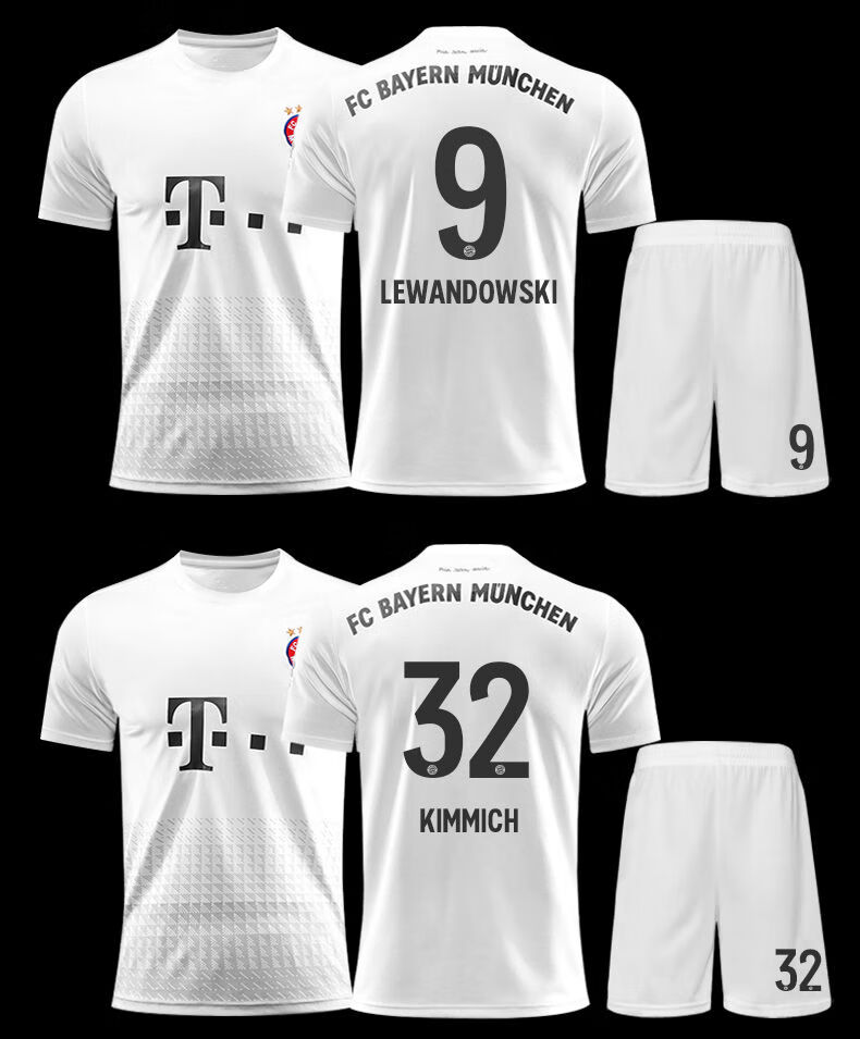 拜仁球衣25号穆勒10号罗本主客场比赛运动训练足球队服套装定制 19-20