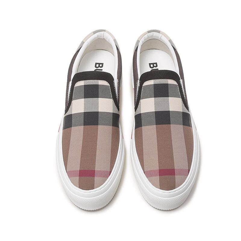 男鞋 博柏利/巴宝莉 burberry 男款织物一脚蹬套穿式平底鞋休闲运动鞋